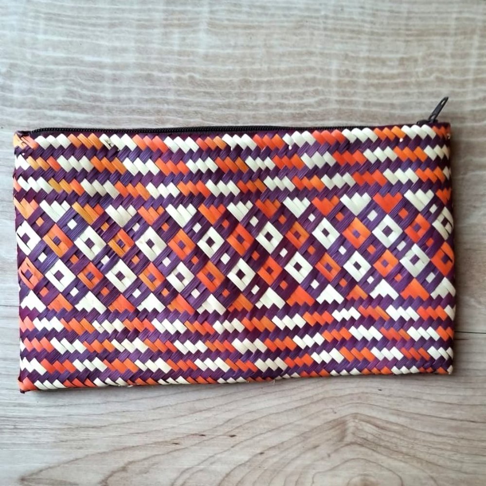 African Palm Leaf Mini Purse